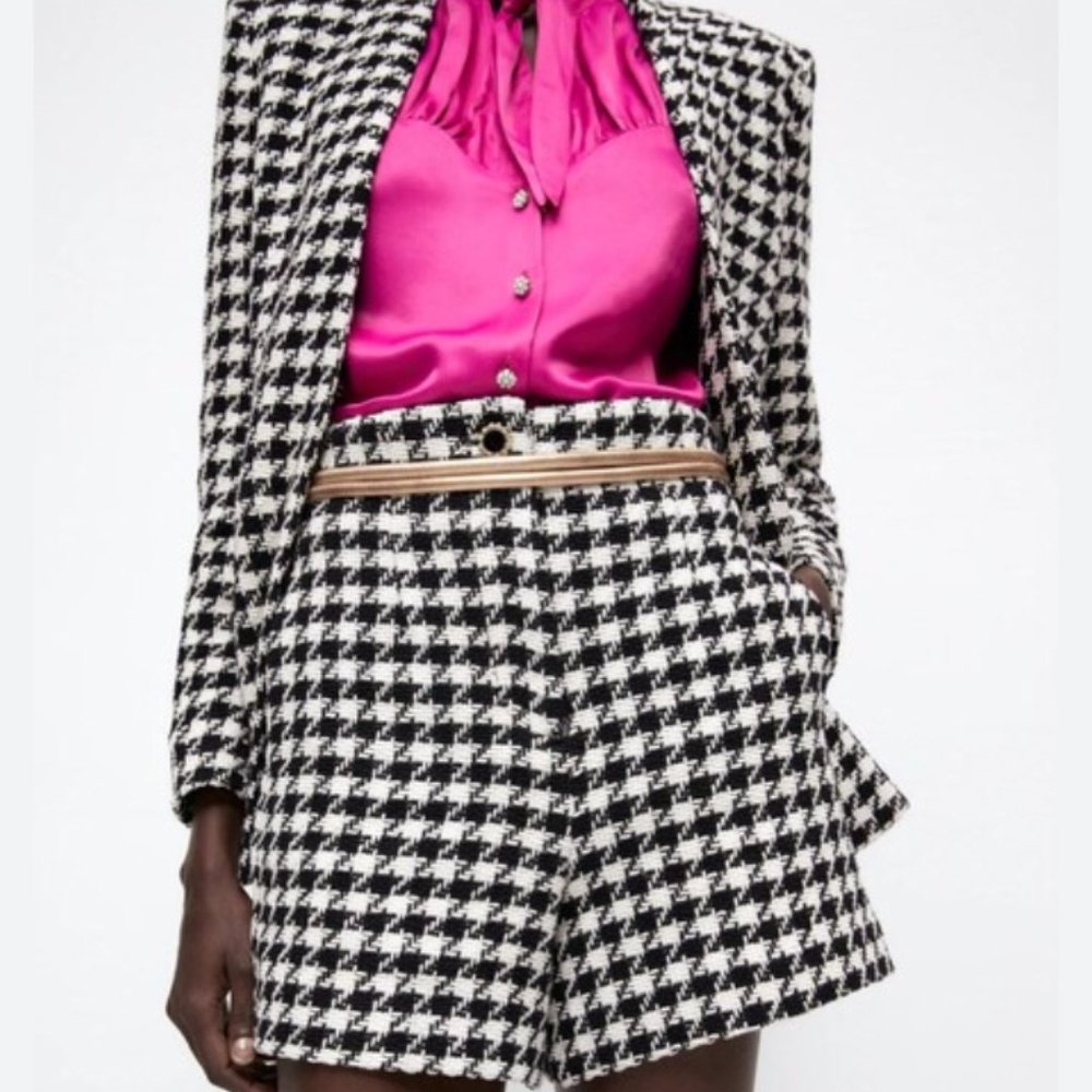 Tweed blazer jacket+short size S favorite blogguers